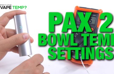 What are the Pax 2 Temperature settings?